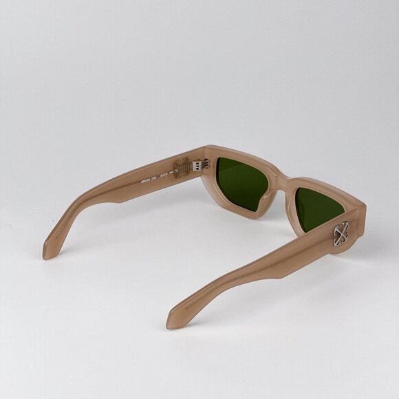 Off-White GREELEY Sunglasses – Beige Frame Green Lenses | Model OERII115 1755 main image 8